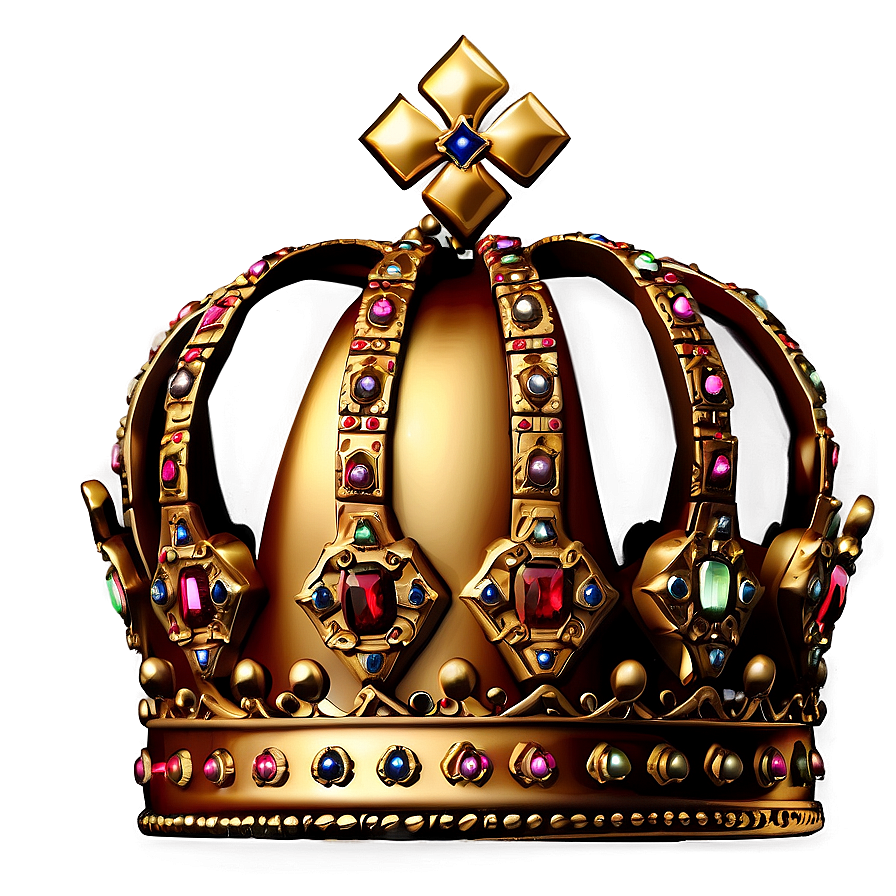 Antique Golden Crown Png Vwe PNG image