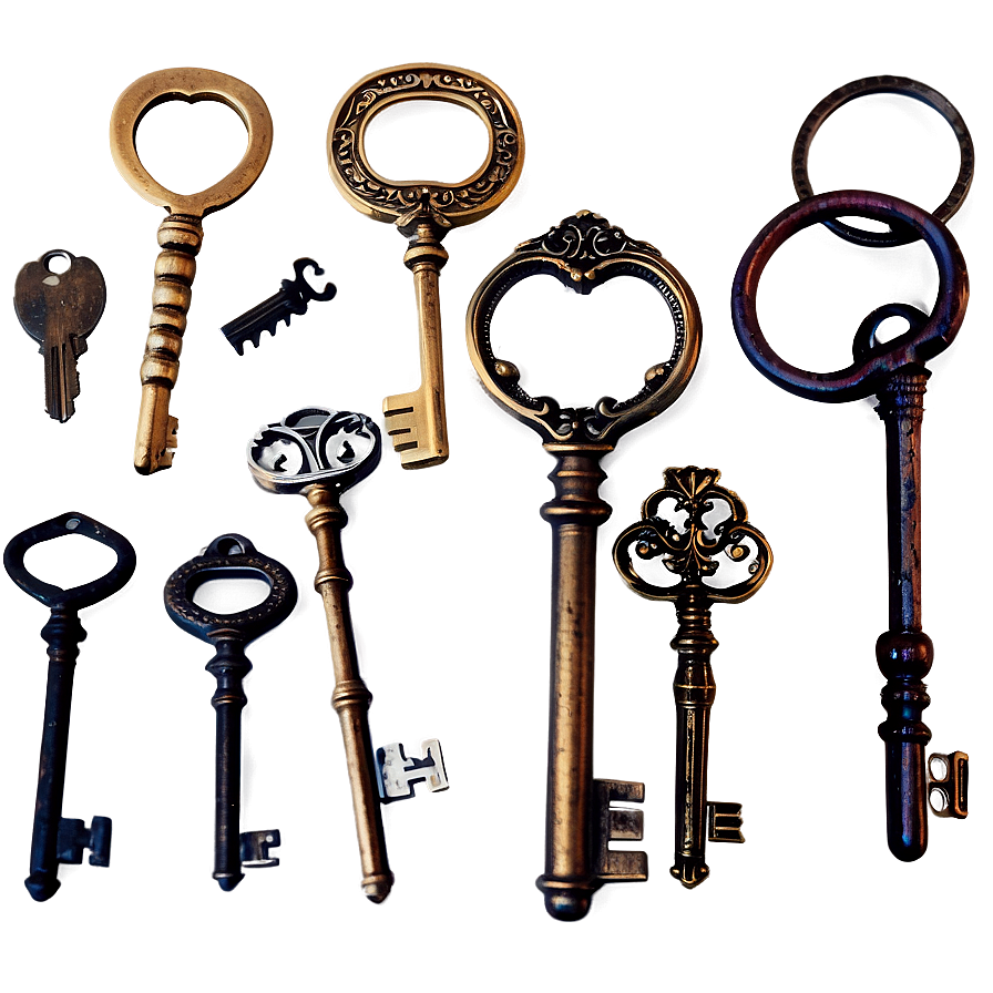 Antique Keys Png 10 PNG image