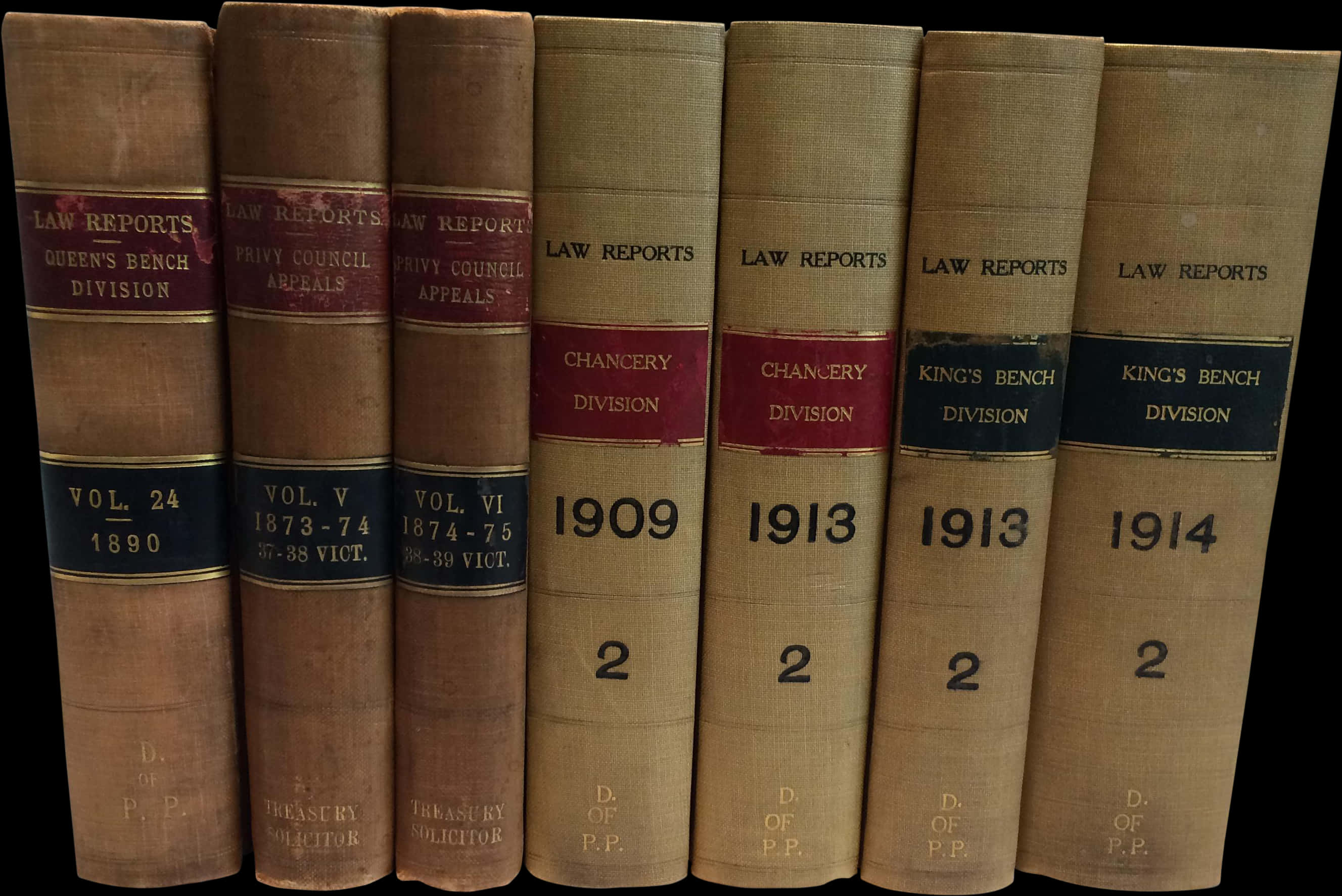 Antique Law Reports Books PNG image