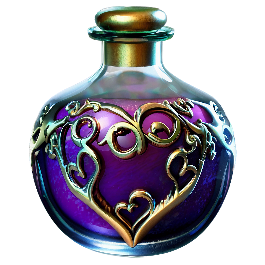 Antique Love Potion Vial Png Oej PNG image