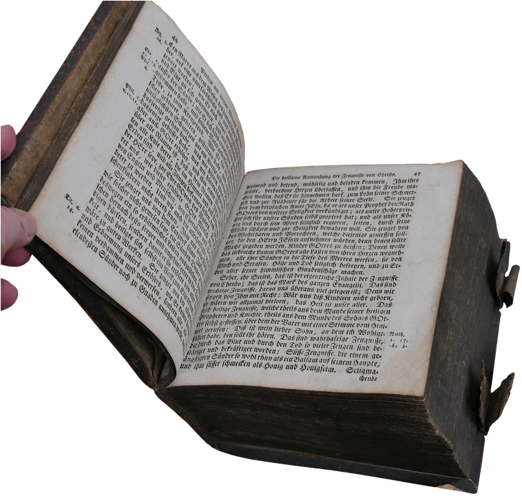 Antique Open Book PNG image