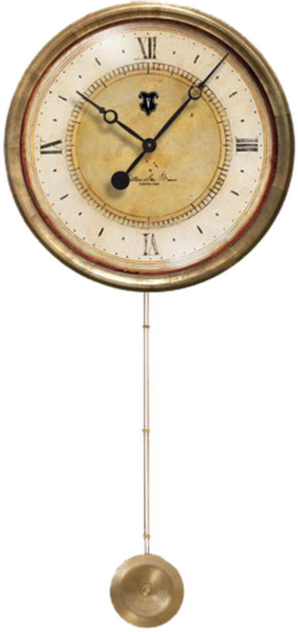 Antique Pendulum Wall Clock PNG image