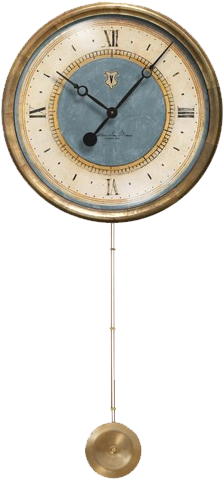 Antique Pendulum Wall Clock PNG image