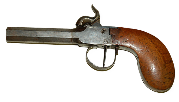 Antique Percussion Pistol PNG image