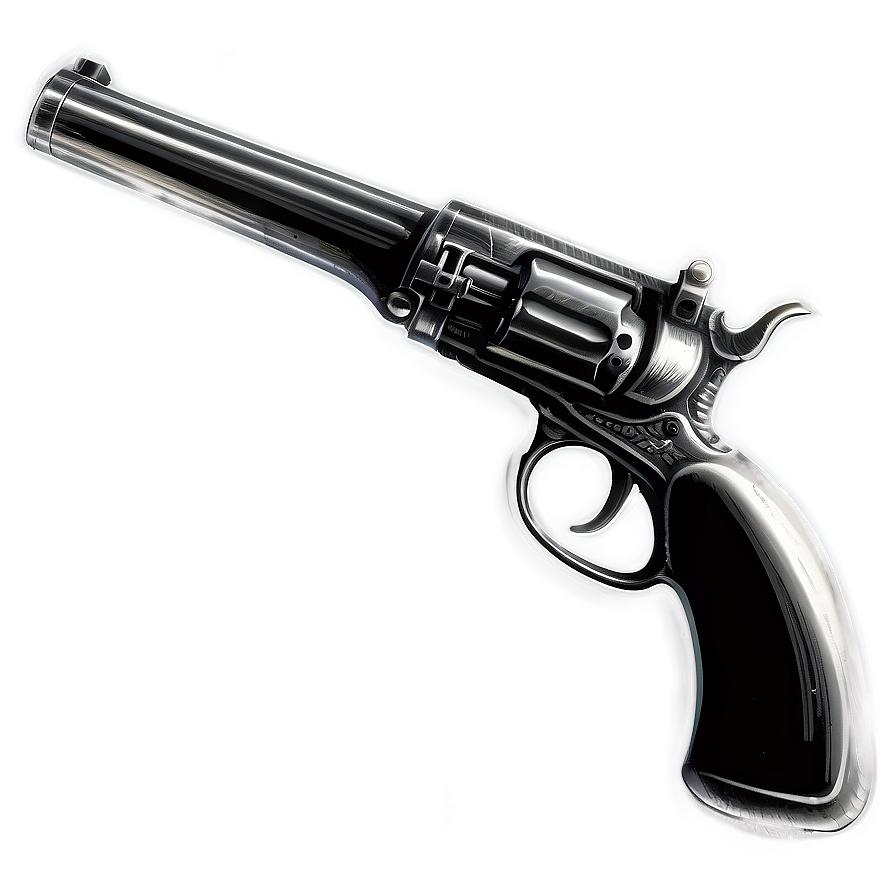 Antique Pistol Sketch Png 05242024 PNG image