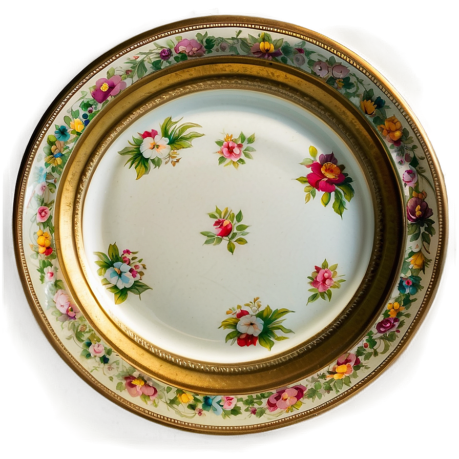 Antique Plates Showcase Png Yag PNG image