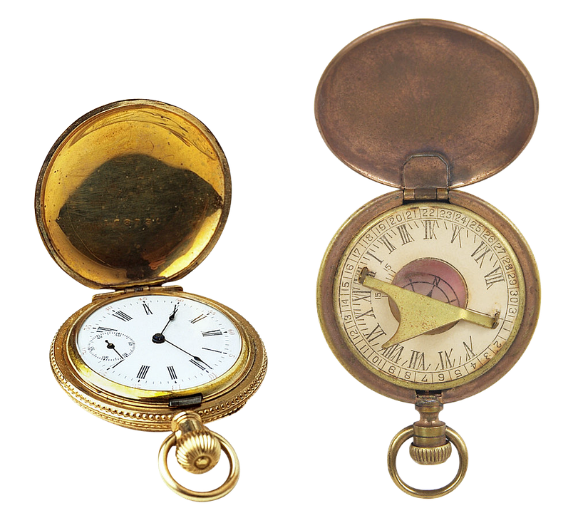 Antique Pocket Watches Open PNG image