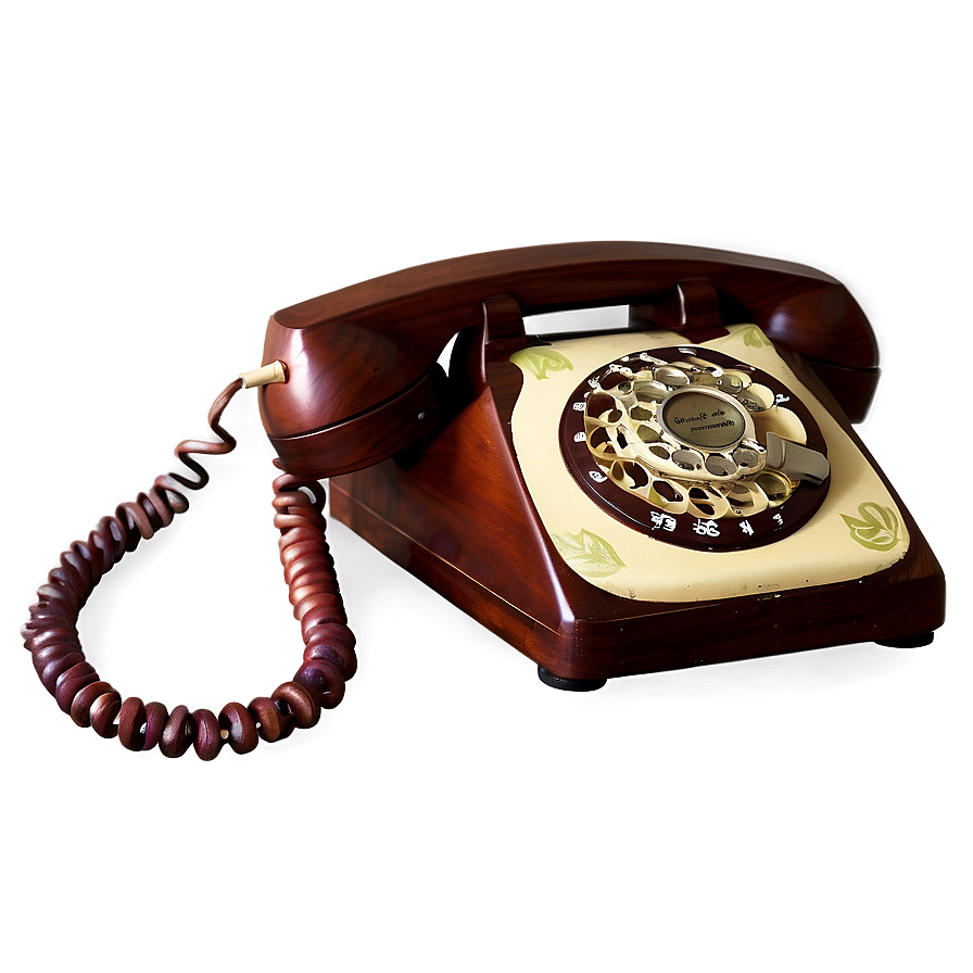 Antique Rotary Dial Phone Png Efj98 PNG image