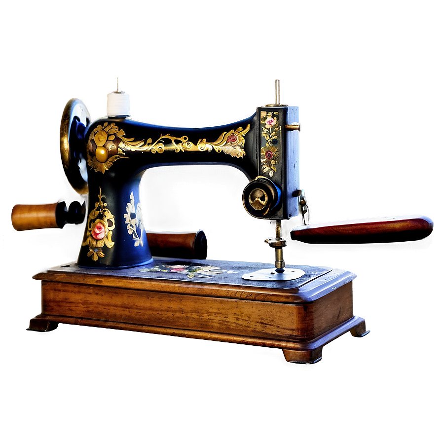 Antique Sewing Machine Png Lhg87 PNG image