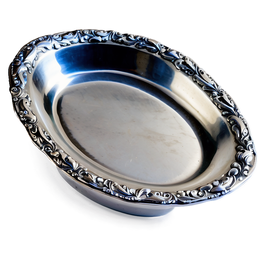 Antique Silver Serving Dishes Png 06202024 PNG image