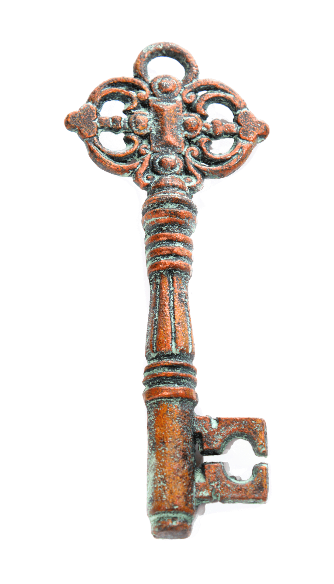 Antique Skeleton Key Ornate Design PNG image