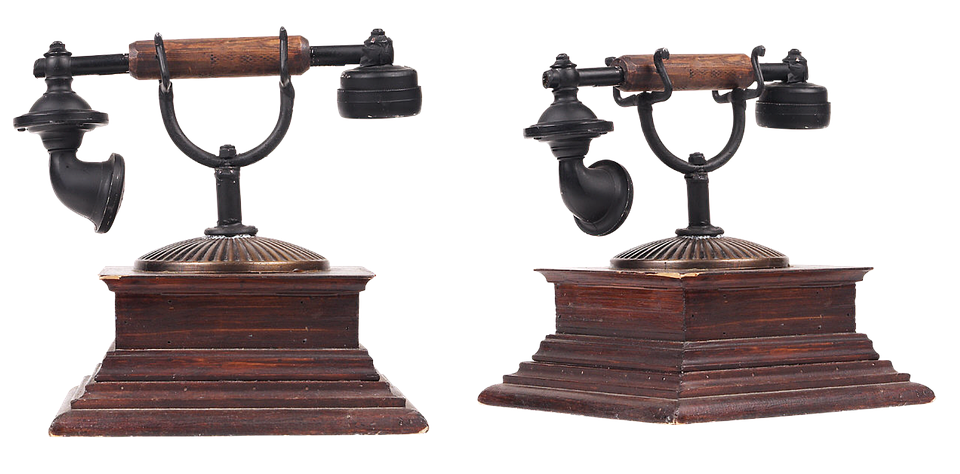 Antique Telephone Set PNG image