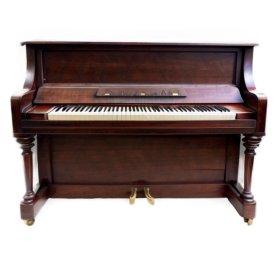 Antique Upright Piano Design Png Pyd PNG image