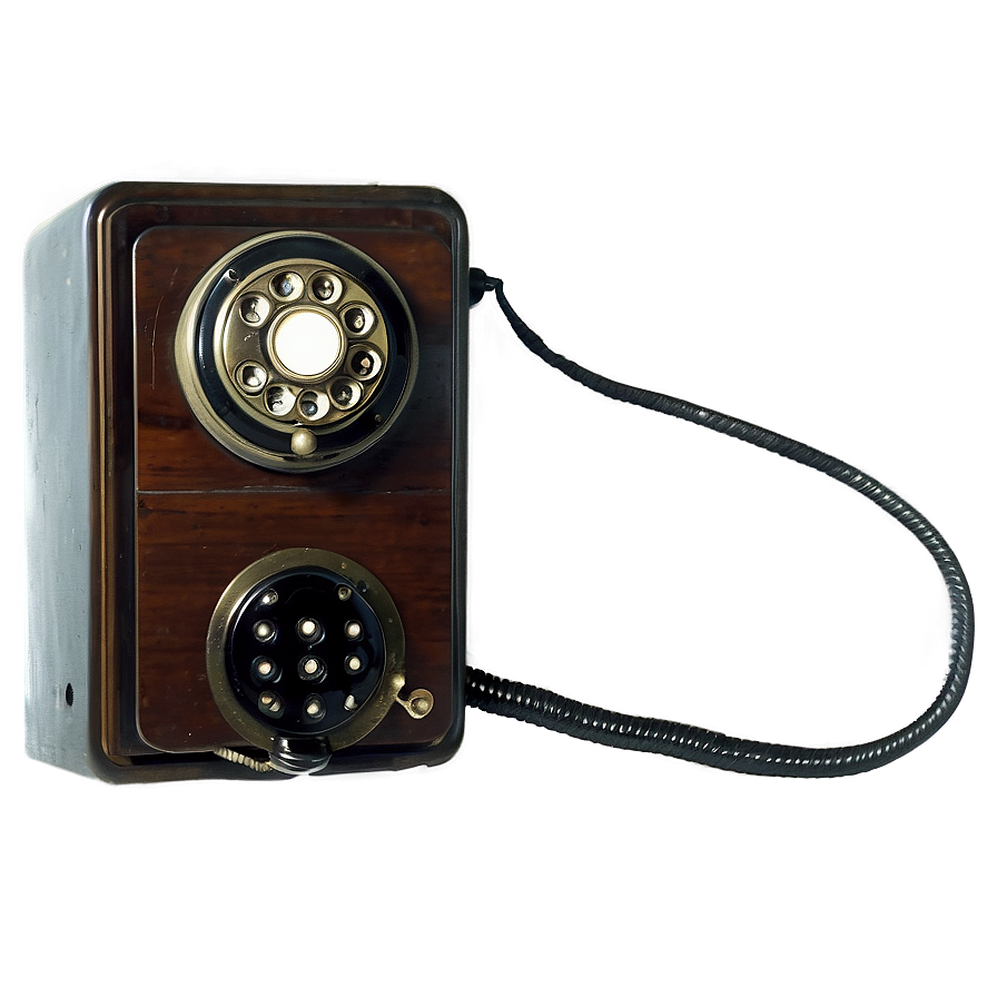 Antique Wall Telephone Png Hrp37 PNG image