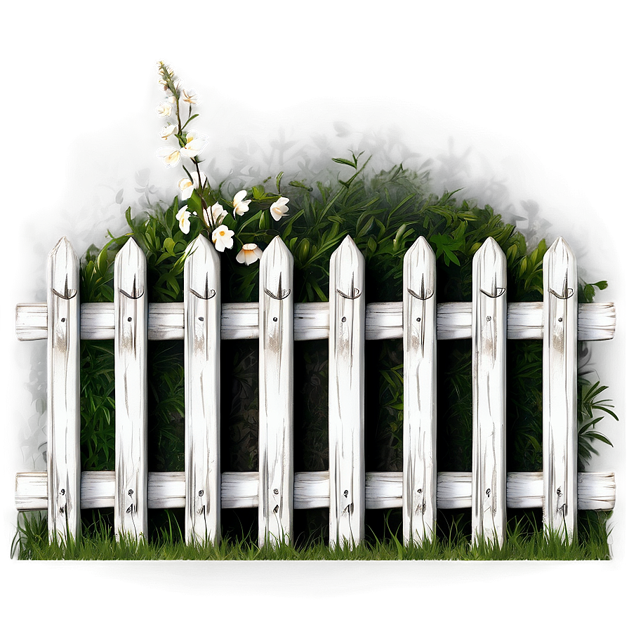 Antique White Fence Look Png Epo20 PNG image