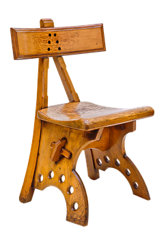 Antique Wooden Chair Isolated PNG image