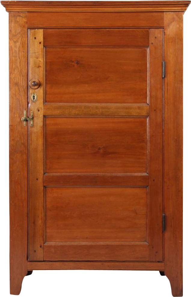Antique Wooden Cupboard Closed PNG image