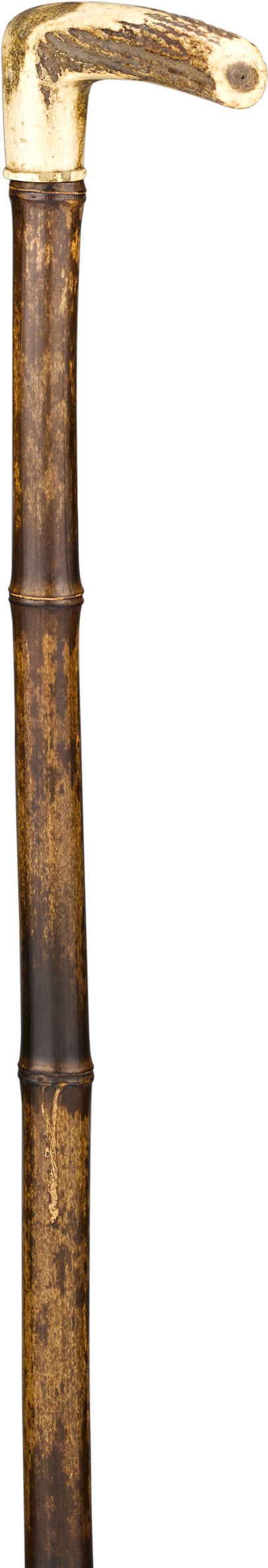 Antique Wooden Walking Stick PNG image