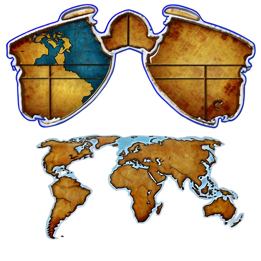 Antique World Map Png Mac PNG image