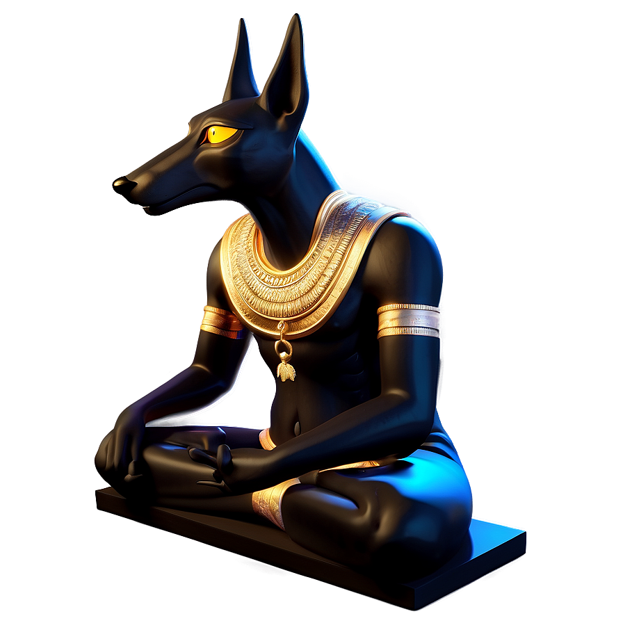 Anubis In Meditation Png Wnw PNG image