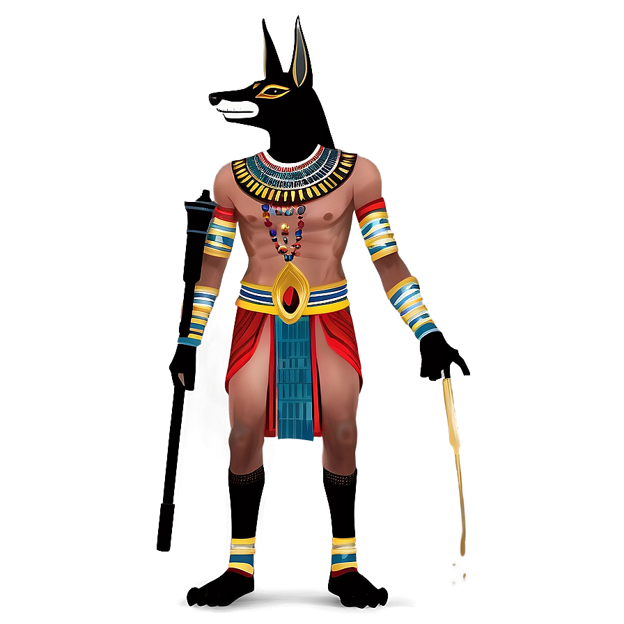 Anubis In Traditional Costume Png 06272024 PNG image