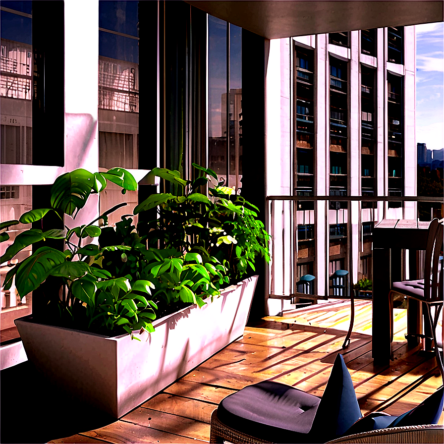 Apartment Balcony Garden Png 99 PNG image