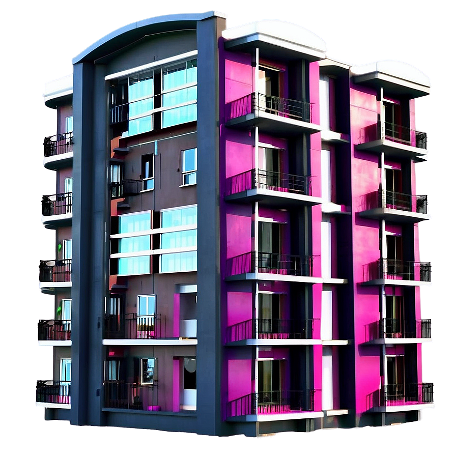 Apartment Building Exterior Png 10 PNG image