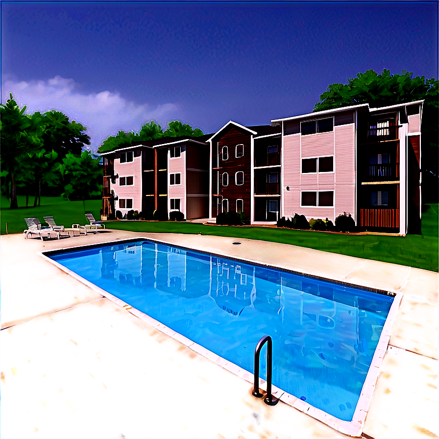 Apartment Complex Pool Png Pdj41 PNG image