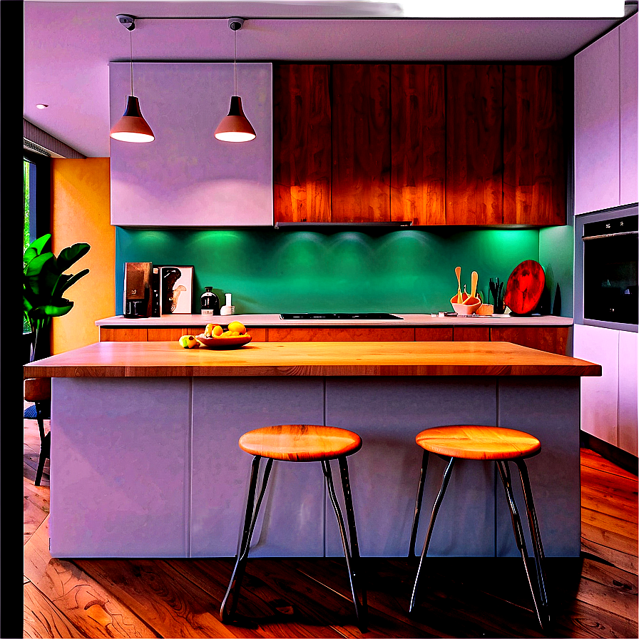 Apartment Kitchen Decor Png Eng PNG image