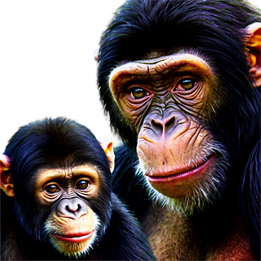 Ape Family Moment Png 06262024 PNG image