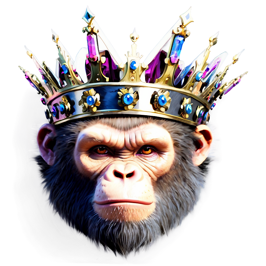 Ape King Crowned Png Tyw PNG image