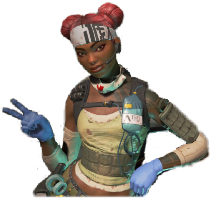 Apex Legends Character Peace Sign PNG image