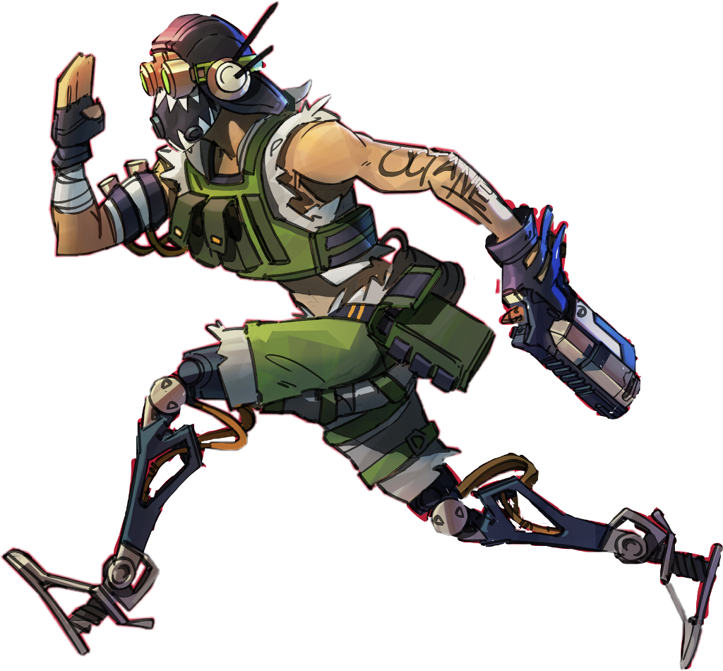 Apex Legends Octane Action Pose PNG image