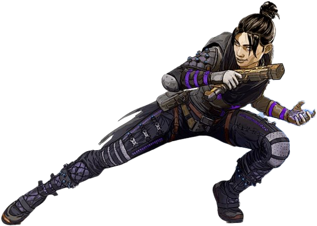 Apex Legends Wraith Action Pose PNG image