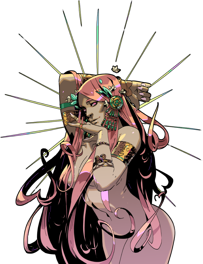 Aphrodite Hades Game Art PNG image