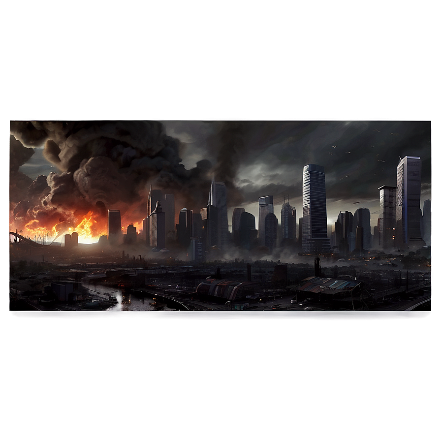 Apocalyptic City Destruction Png 53 PNG image