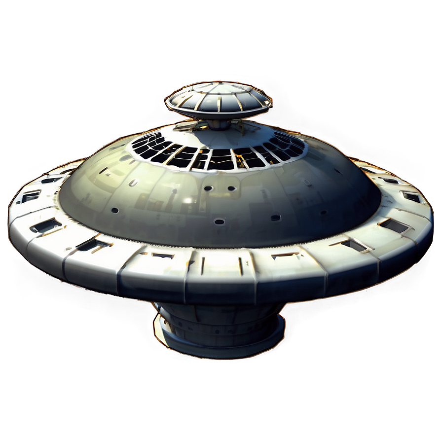 Apocalyptic Flying Saucer Arrival Png Uwn90 PNG image