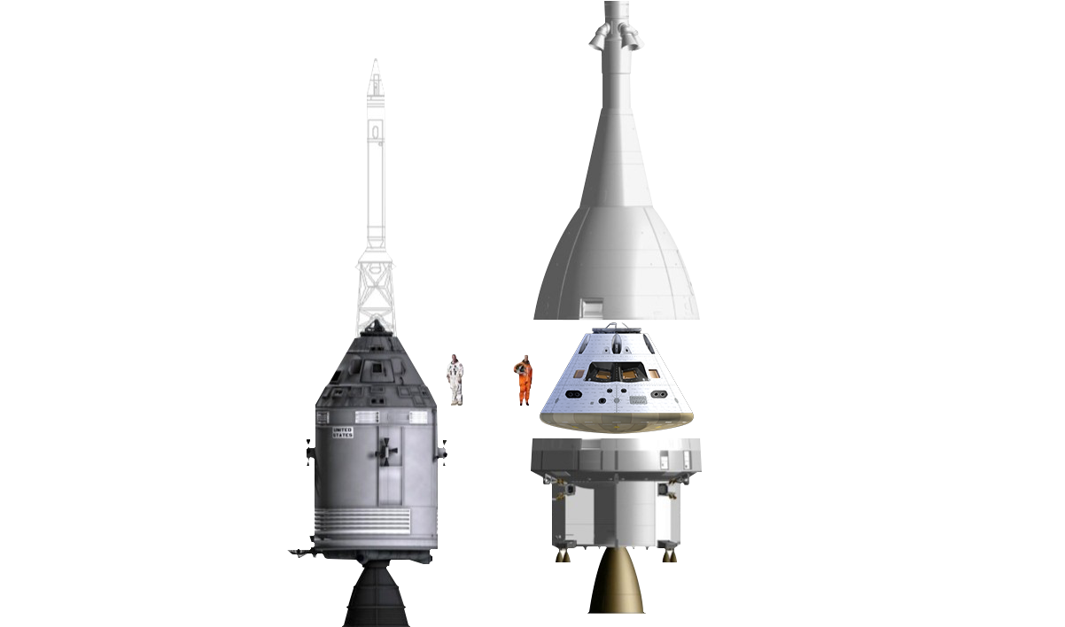Apollo_vs_ Orion_ Spacecraft_ Comparison PNG image