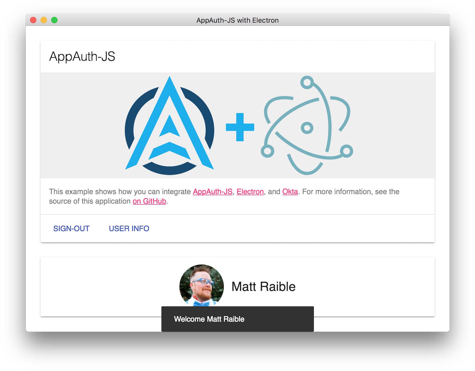 App Auth J S Electron Integration Screenshot PNG image