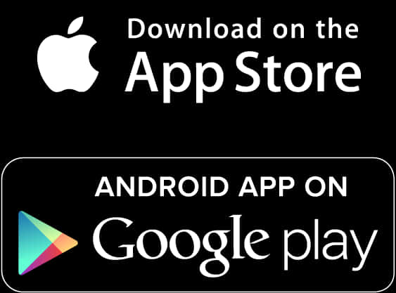 App Store Google Play Badges PNG image