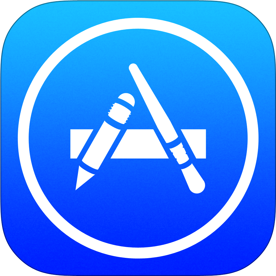 App Store Icon Blue Background PNG image