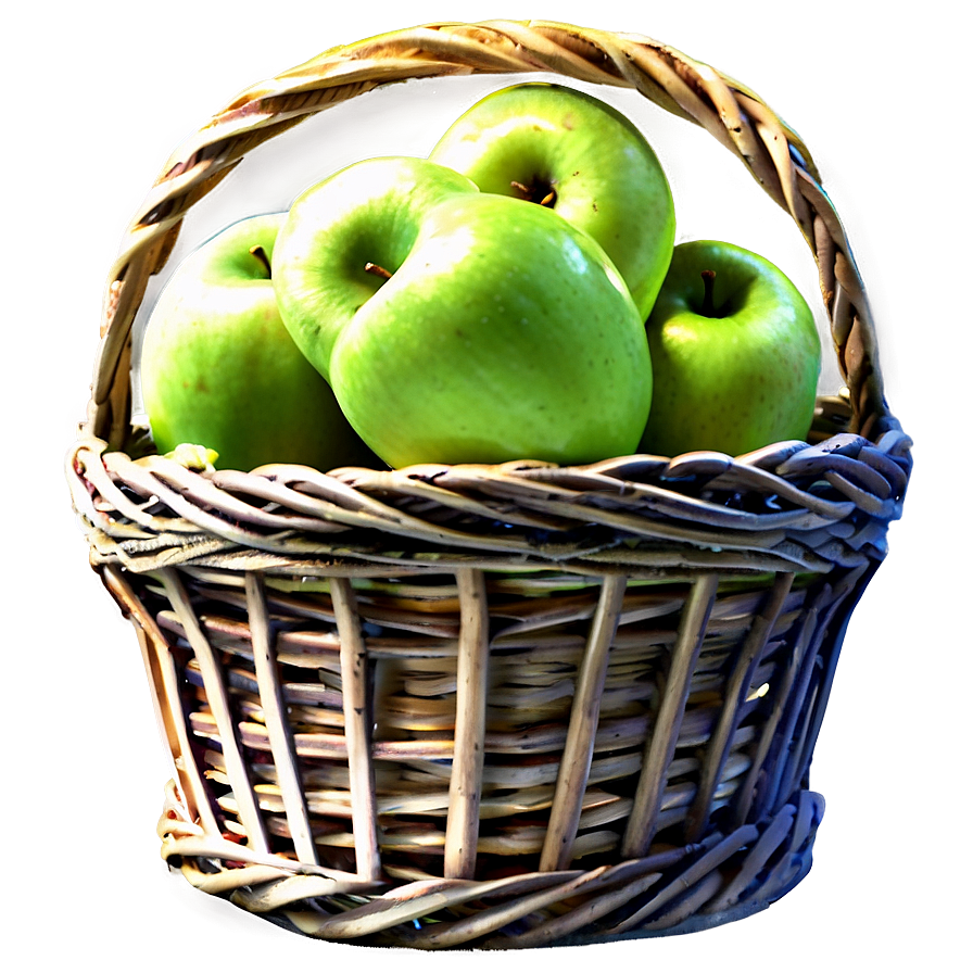 Apple Basket Png Plf5 PNG image