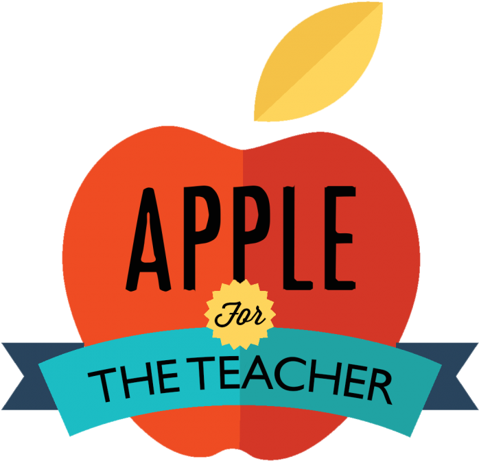 Apple For The Teacher Graphic PNG image