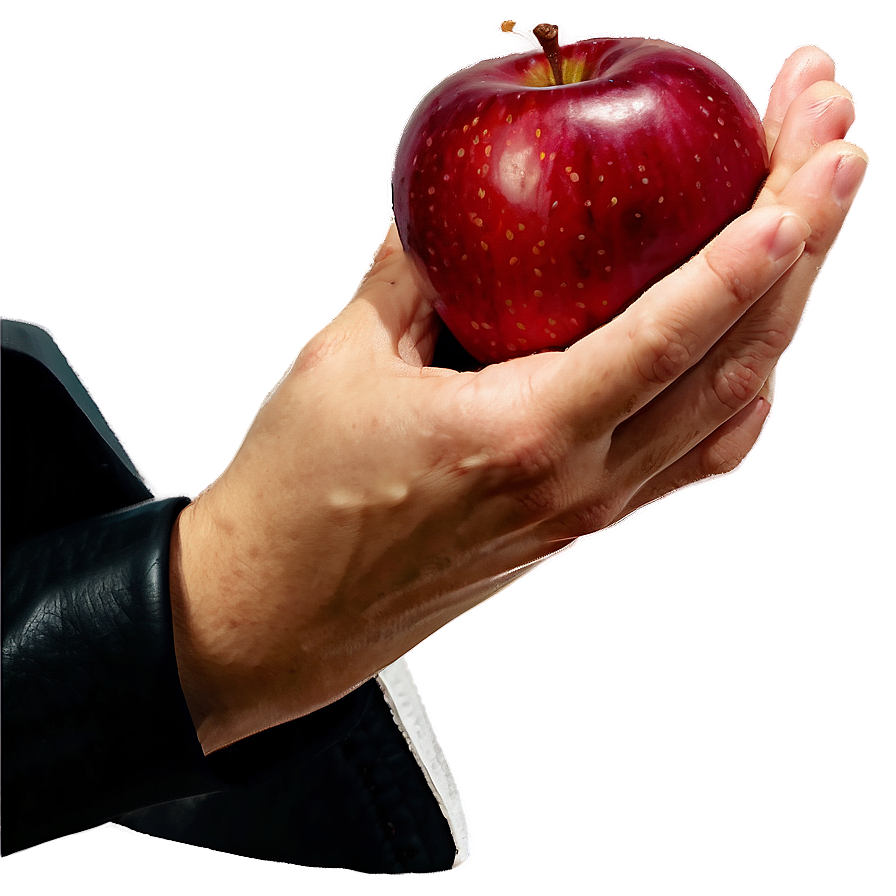 Apple In Hand Clipart Png 06272024 PNG image