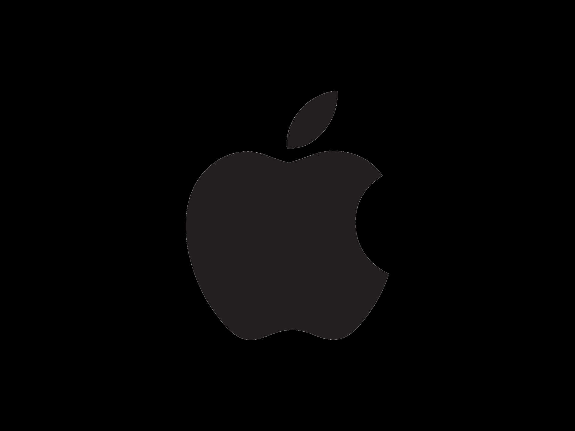 Apple Logo Black Background PNG image