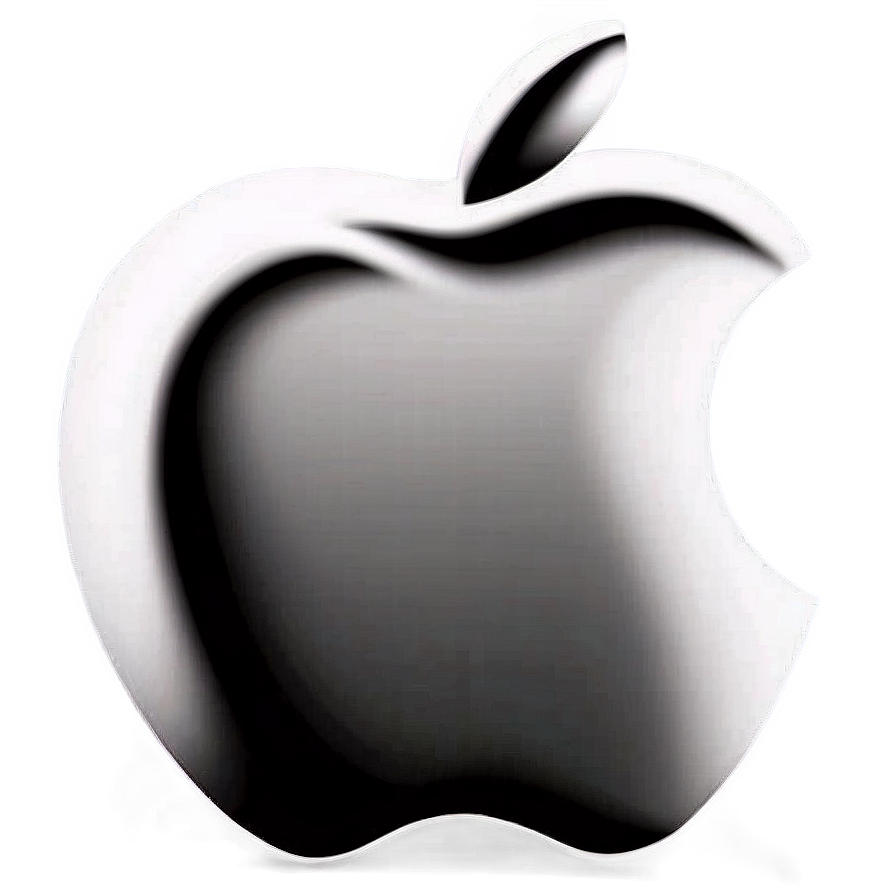 Apple Logo In Monochrome Png Kxv41 PNG image