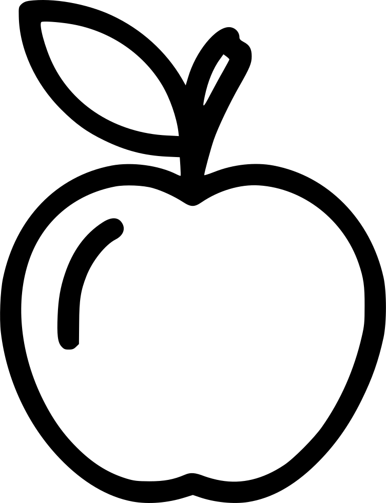 Apple Logo Outline PNG image