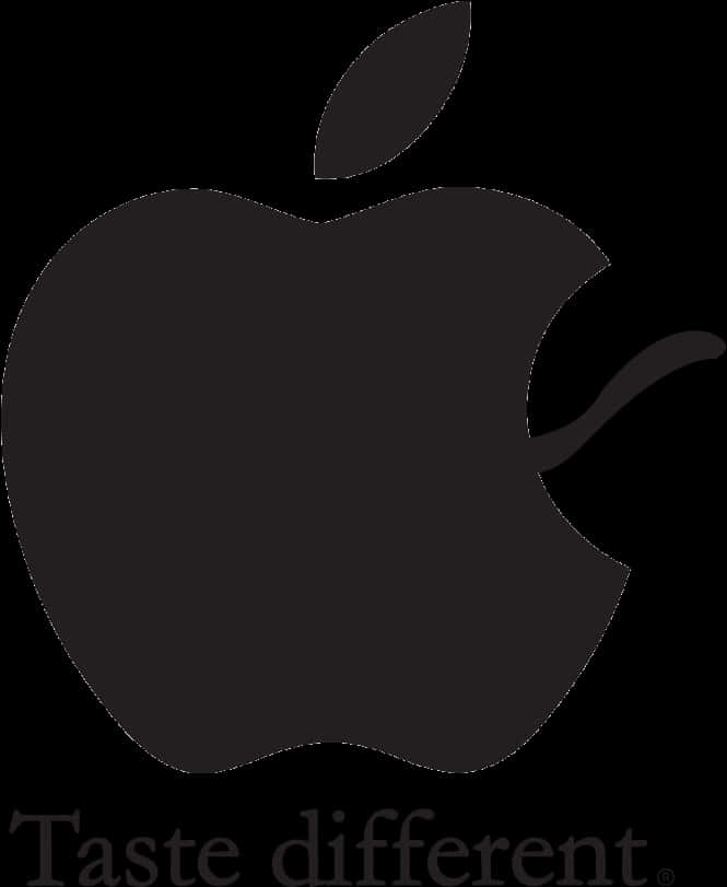 Apple Logo Taste Different PNG image