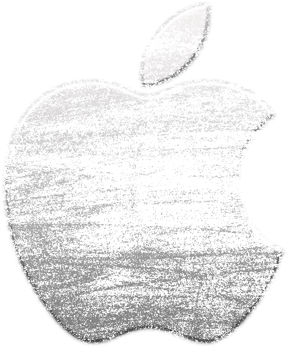 Apple Logo Textured Design PNG image