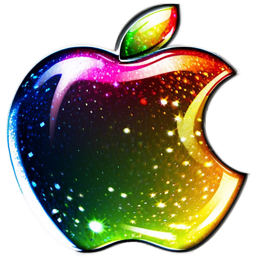 Apple Logo With Sparkles Png Tmu76 PNG image